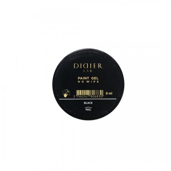 NO WIPE PAINT GEL "DIDIER LAB", BLACK, 8ML